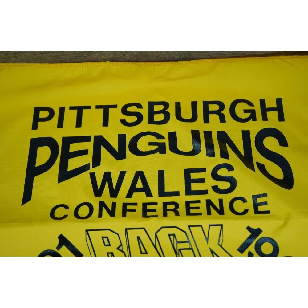 VTG Pittsburgh Penguins 1991-92 Back to Back Wales Conference Flag 21